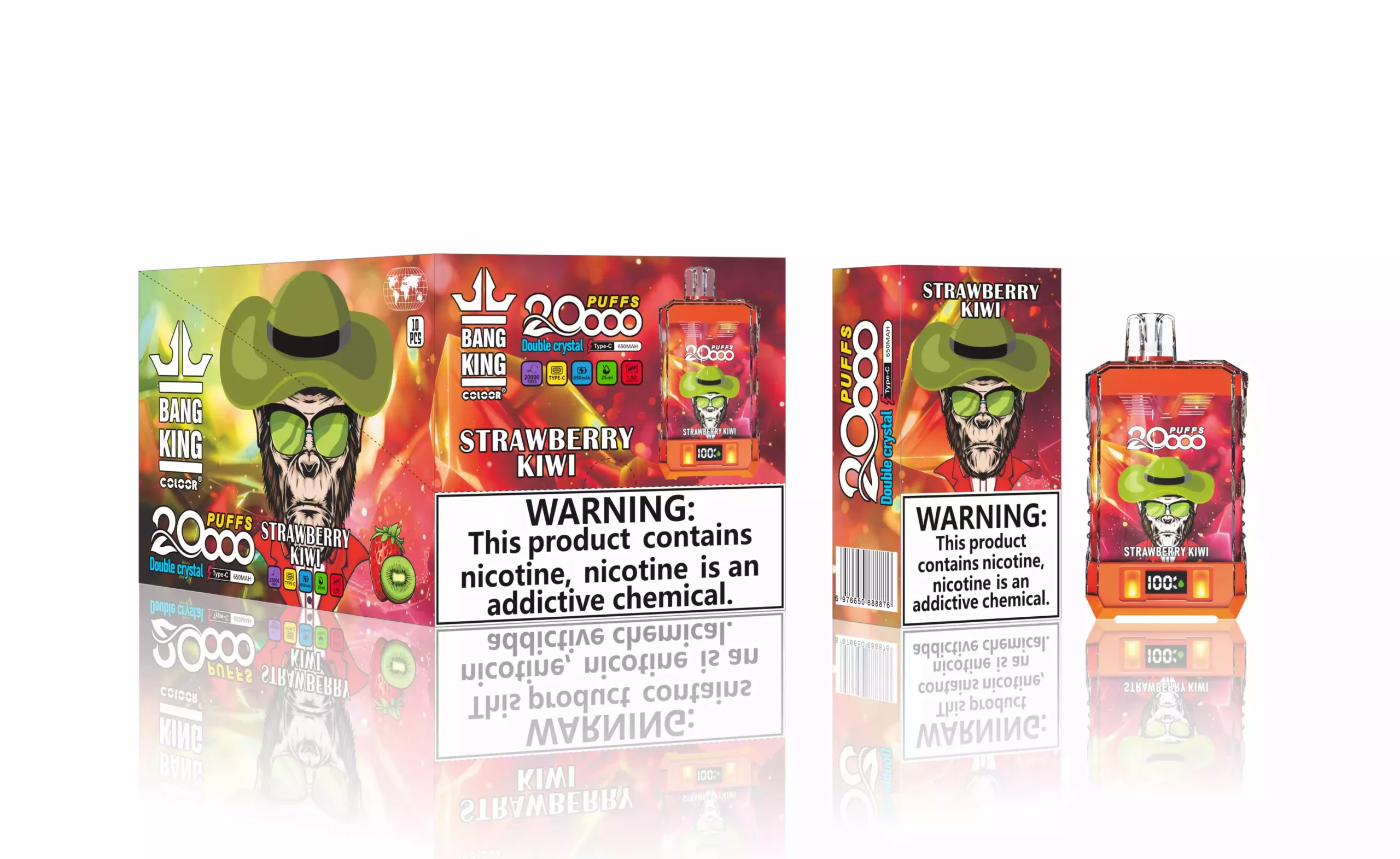 Bang King 20000 Puffs Nuevo Sabor Pantalla LCD Vape Desechable (7) Bang King 20000 Puffs Nuevo Sabor Pantalla LCD Vape Desechable (7)