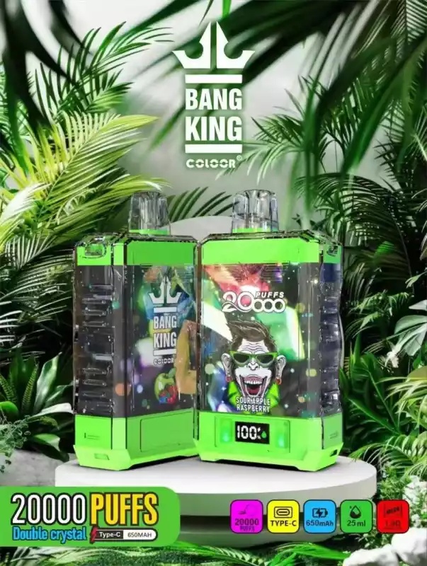 Bang King 20000 Puffs Nuevo Sabor Pantalla LCD Vape Desechable (8) Bang King 20000 Puffs Nuevo Sabor Pantalla LCD Vape Desechable (8)