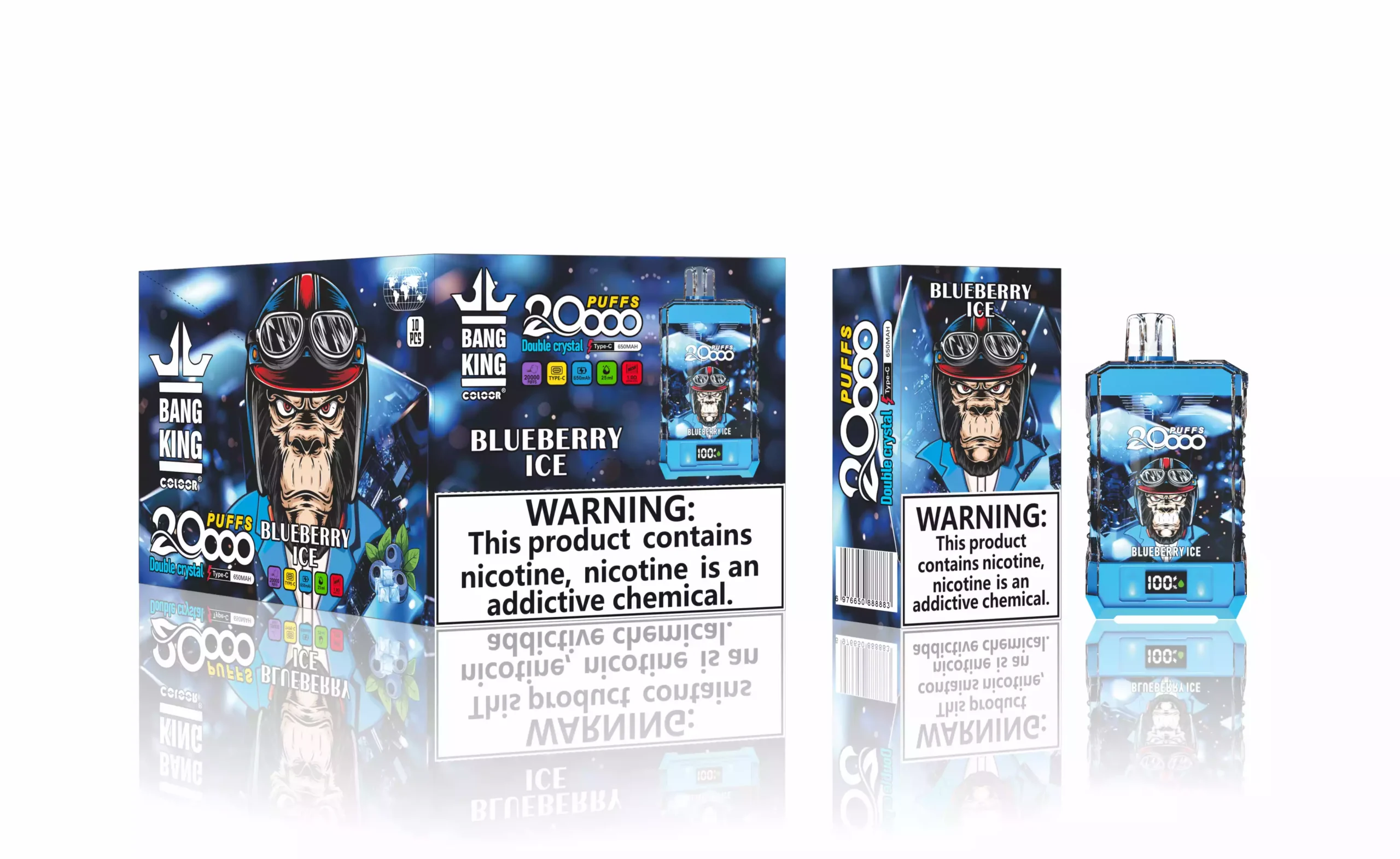 Bang King 20000 Puffs Nuevo Sabor Pantalla LCD Vape Desechable (8) Bang King 20000 Puffs Nuevo Sabor Pantalla LCD Vape Desechable (8)