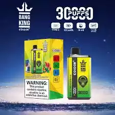 Bang King 30000 Puffs 0% 2% 3% 5% Nicotina Pantalla LCD Vape Desechable (10) Bang King 30000 Puffs 0% 2% 3% 5% Nicotina Pantalla LCD Vape Desechable (10)