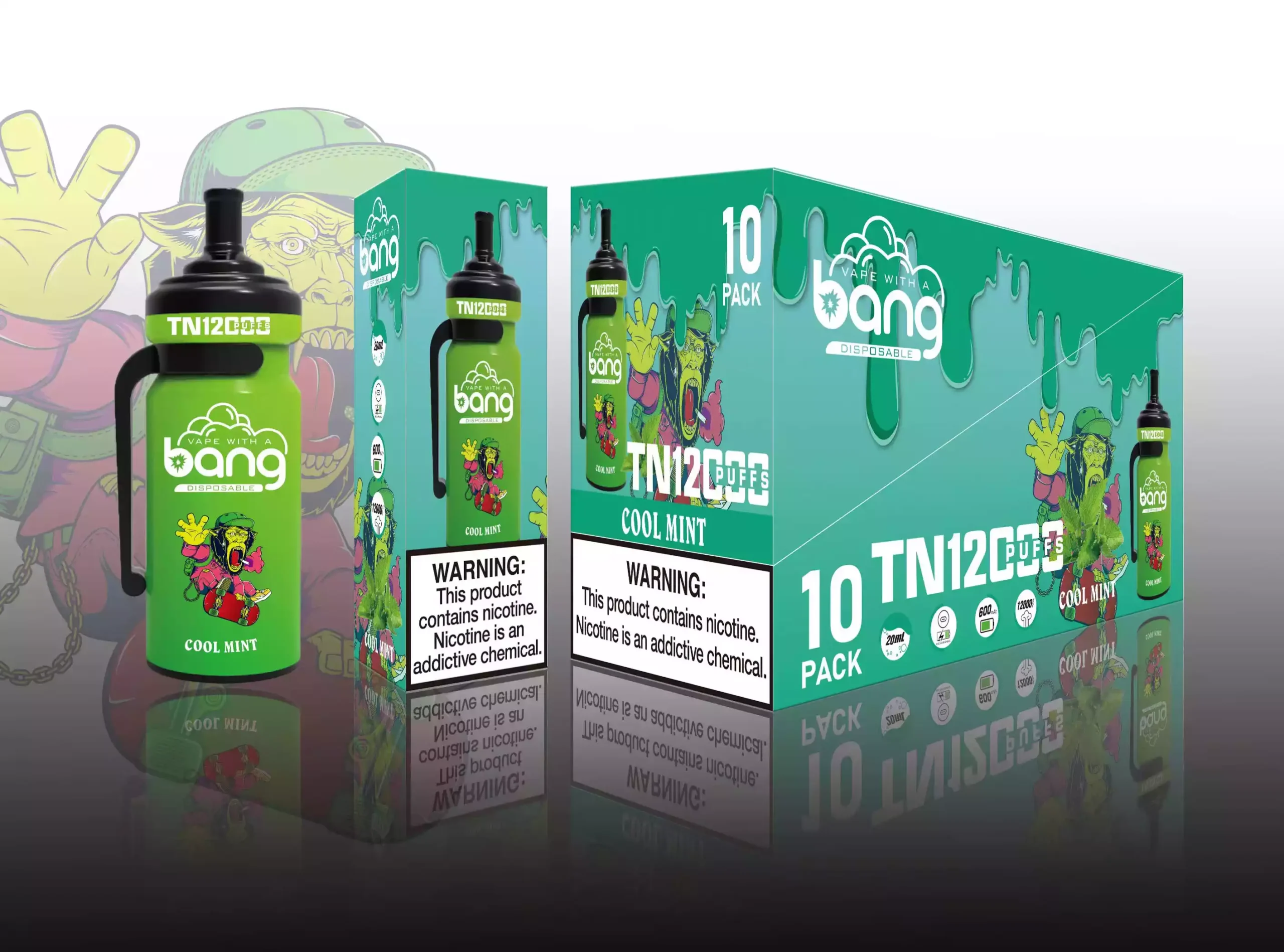 Bang TN 12000 Puffs Throwaway Vape 0% 2% 3% 5% Nicotina E-Líquido de alta densidad para un uso más prolongado (1) Bang TN 12000 Puffs Throwaway Vape 0% 2% 3% 5% Nicotina E-Líquido de alta densidad para un uso más prolongado (1)