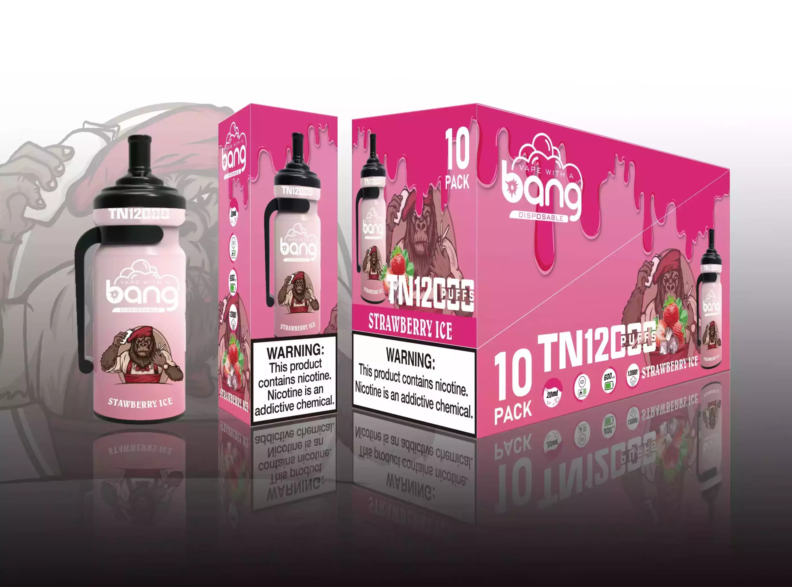 Bang TN 12000 Puffs Throwaway Vape 0% 2% 3% 5% Nicotina E-Líquido de alta densidad para un uso más prolongado (11) Bang TN 12000 Puffs Throwaway Vape 0% 2% 3% 5% Nicotina E-Líquido de alta densidad para un uso más prolongado (11)