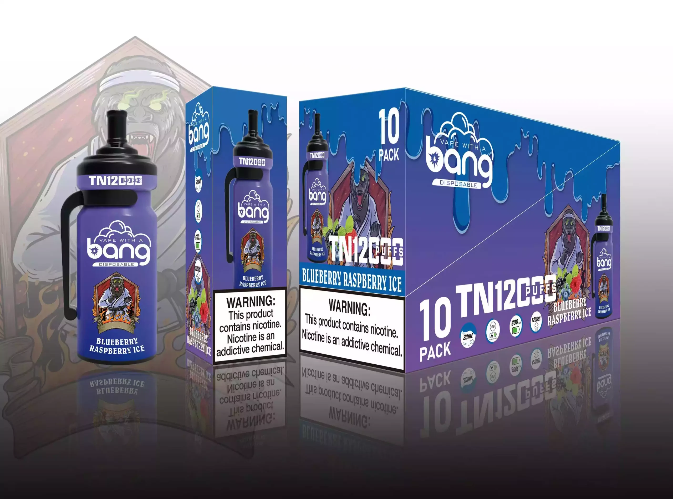 Bang TN 12000 Puffs Throwaway Vape 0% 2% 3% 5% Nicotina E-Líquido de alta densidad para un uso más prolongado (8) Bang TN 12000 Puffs Throwaway Vape 0% 2% 3% 5% Nicotina E-Líquido de alta densidad para un uso más prolongado (8)