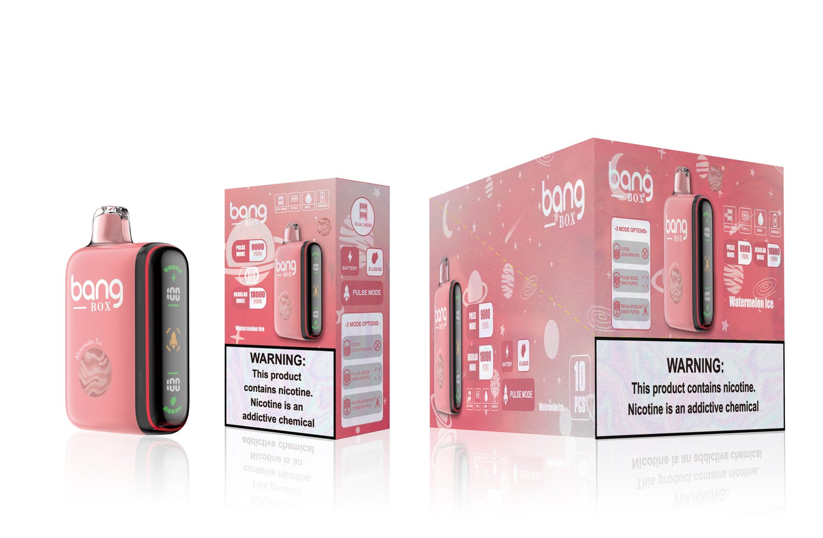 BangBOX 9000-18000 Puffs Disposable Vape with 28ml Prefilled Liquid and Mesh Coil Featuring (17) BangBOX 9000-18000 Puffs Disposable Vape with 28ml Prefilled Liquid and Mesh Coil Featuring (17)