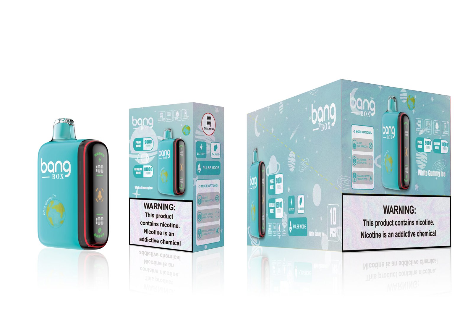 BangBOX 9000-18000 Puffs Disposable Vape with 28ml Prefilled Liquid and Mesh Coil Featuring (7) BangBOX 9000-18000 Puffs Disposable Vape with 28ml Prefilled Liquid and Mesh Coil Featuring (7)