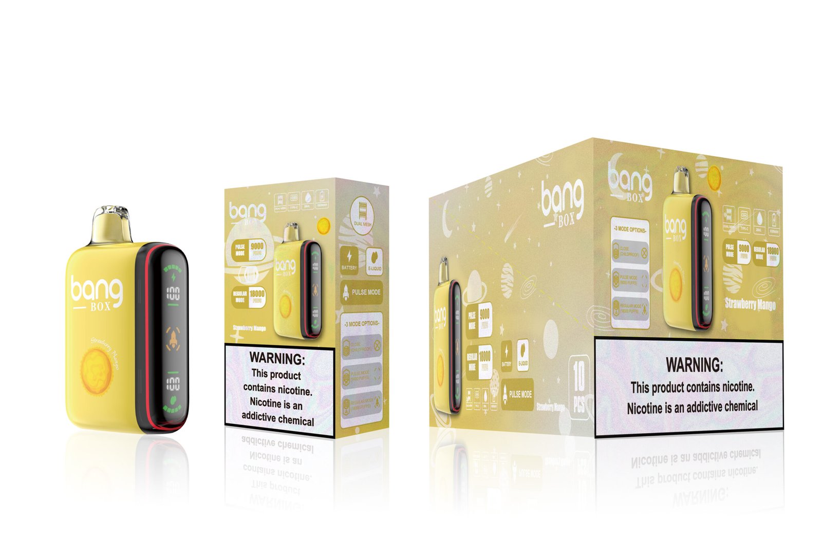 BangBOX 9000-18000 Puffs Disposable Vape with 28ml Prefilled Liquid and Mesh Coil Featuring (8) BangBOX 9000-18000 Puffs Disposable Vape with 28ml Prefilled Liquid and Mesh Coil Featuring (8)