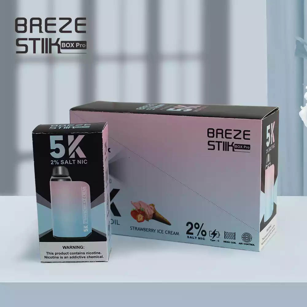 Breze Stiik Box Pro 5000 Puffs Vape 0% 2% 5% Nicotina Sabores de Alta Densidad (3) Breze Stiik Box Pro 5000 Puffs Vape 0% 2% 5% Nicotina Sabores de Alta Densidad (3)