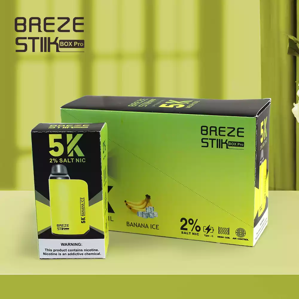 Breze Stiik Box Pro 5000 Puffs Vape 0% 2% 5% Nicotina Sabores de Alta Densidad (4) Breze Stiik Box Pro 5000 Puffs Vape 0% 2% 5% Nicotina Sabores de Alta Densidad (4)