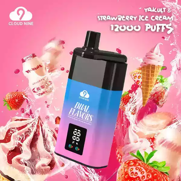 CLOUD NINE D19 12000 Puffs Disposable E-Cigarette Rechargeable with Smart LED Indicator (3) CLOUD NINE D19 12000 Puffs Disposable E-Cigarette Rechargeable with Smart LED Indicator (3)