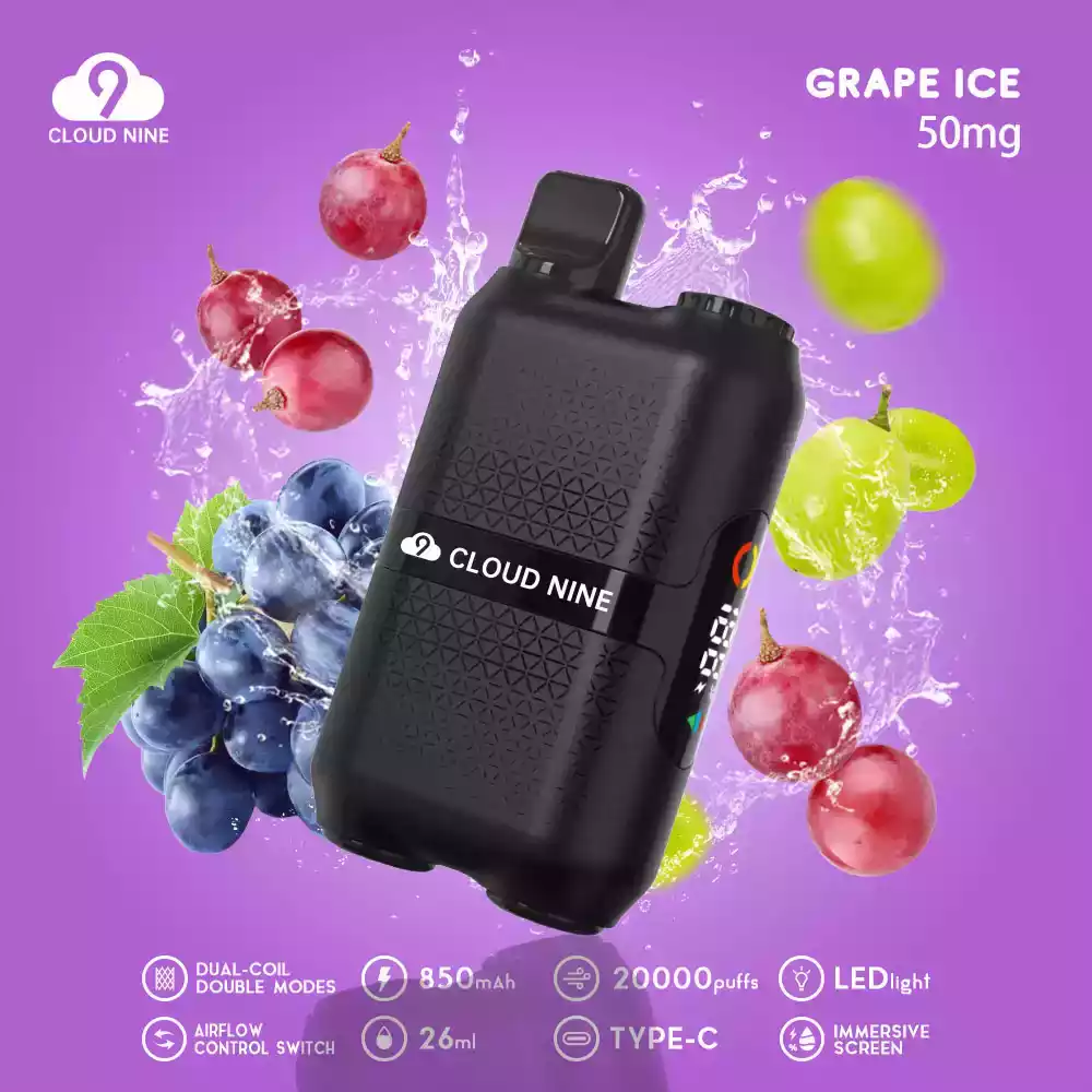 CLOUD NINE D33 20000 Puffs Single-Use Vape 0% 5% Nicotine Multiple Flavor Selections (8) CLOUD NINE D33 20000 Puffs Single-Use Vape 0% 5% Nicotine Multiple Flavor Selections (8)