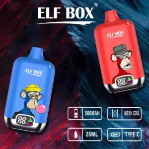 ELF BOX Digital 12000 Puffs 0% 2% 3% 5% Nikotin neue LED Einweg Vape Pen 