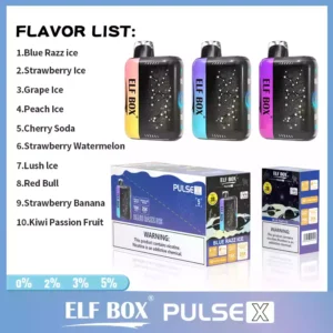 ELF BOX PULSE X25000 Puffs 0% 2% 5% Nicotine Smart AI-Boosted Disposable Vape