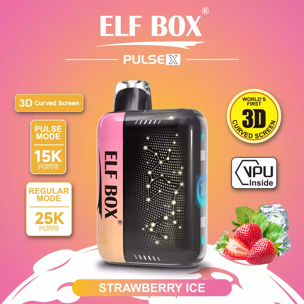 ELF BOX PULSE X25000 Puffs 0% 2% 5% Nicotine Smart AI-Boosted Disposable Vape (8) ELF BOX PULSE X25000 Puffs 0% 2% 5% Nicotine Smart AI-Boosted Disposable Vape (8)
