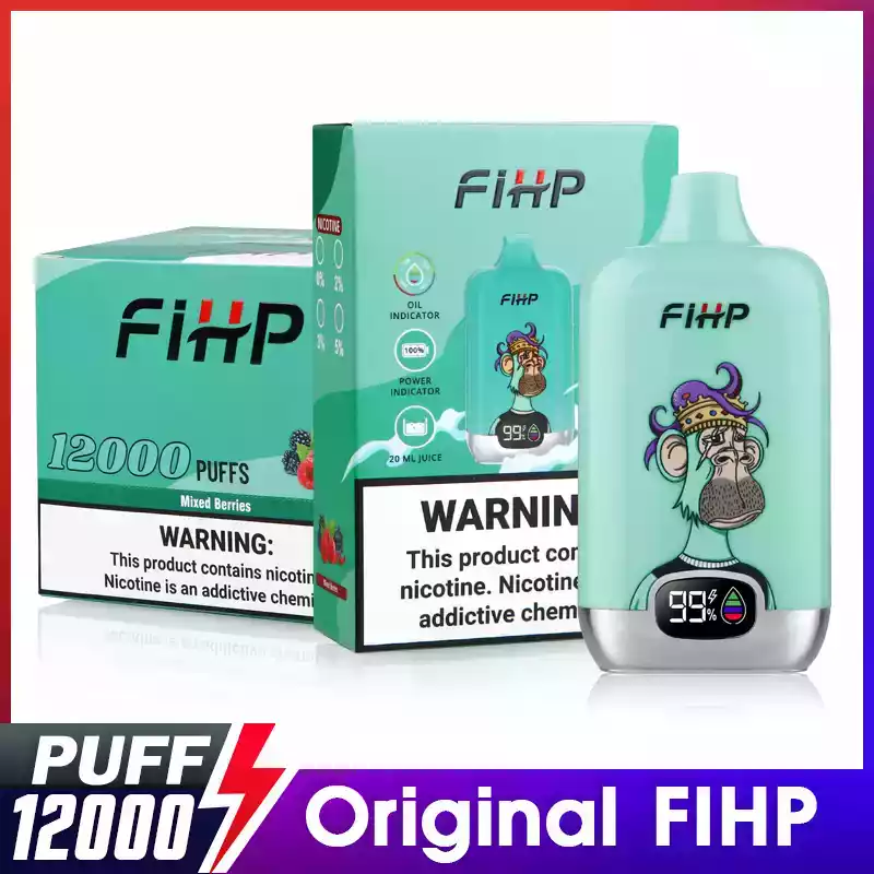FIHP 12000 Puffs Disposable Vape – High-Capacity, Rich Flavors & LED Display (24) FIHP 12000 Puffs Disposable Vape – High-Capacity, Rich Flavors & LED Display (24)