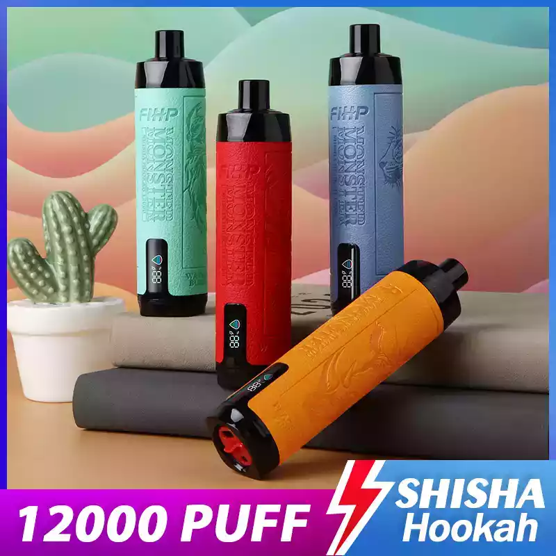 FIHP Shisha Hookah 12000 Puffs Einweg-Vape Hohe Kapazität, reiche Aromen & LED-Anzeige (13) FIHP Shisha Hookah 12000 Puffs Einweg-Vape Hohe Kapazität, reiche Aromen & LED-Anzeige (13)