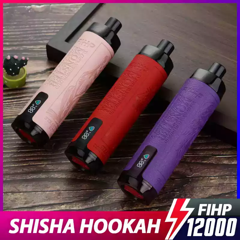 FIHP Shisha Hookah 12000 Puffs Einweg-Vape Hohe Kapazität, reiche Aromen & LED-Anzeige (9) FIHP Shisha Hookah 12000 Puffs Einweg-Vape Hohe Kapazität, reiche Aromen & LED-Anzeige (9)