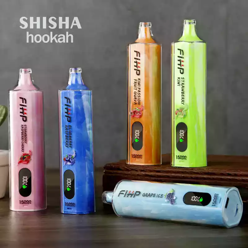 FIHP Shisha Hookah 15000 Puffs LCD Display Einweg Vape Langlebig & Reichhaltige Aromen (2) FIHP Shisha Hookah 15000 Puffs LCD Display Einweg Vape Langlebig & Reichhaltige Aromen (2)