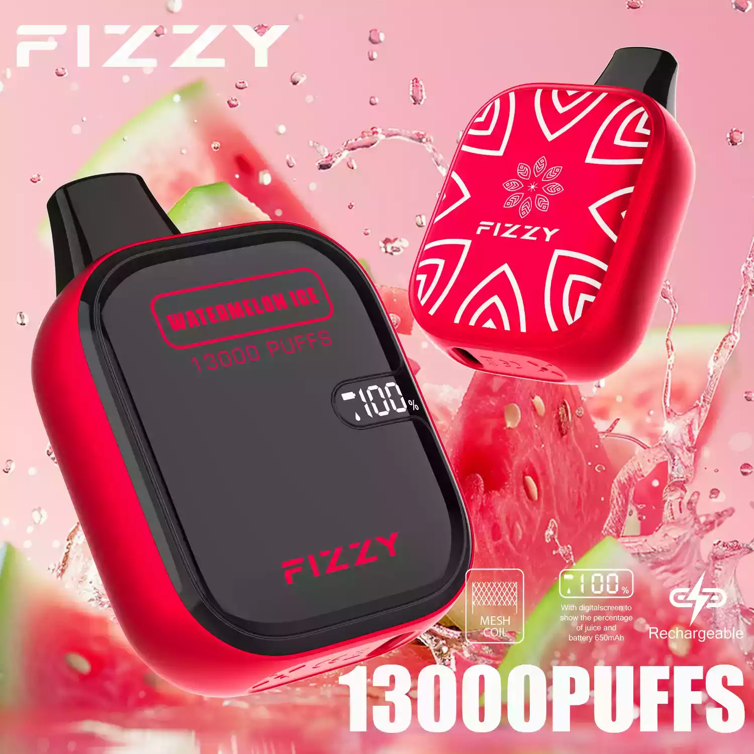 Fizzy Boom 13000 Puffs hohe Kapazität Einweg Vape mit LCD-Display (11) Fizzy Boom 13000 Puffs hohe Kapazität Einweg Vape mit LCD-Display (11)