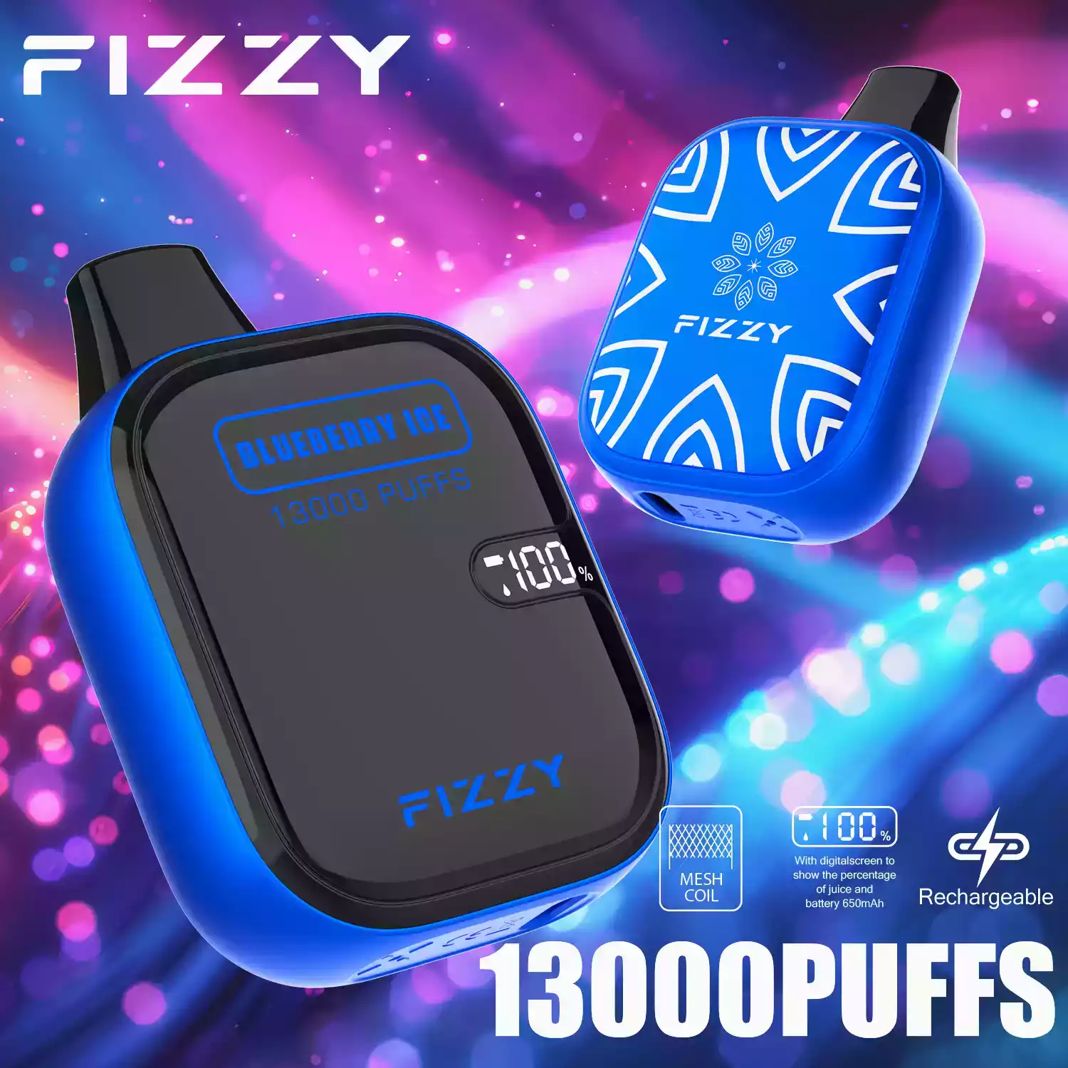 Fizzy Boom 13000 Puffs hohe Kapazität Einweg Vape mit LCD-Display (12) Fizzy Boom 13000 Puffs hohe Kapazität Einweg Vape mit LCD-Display (12)