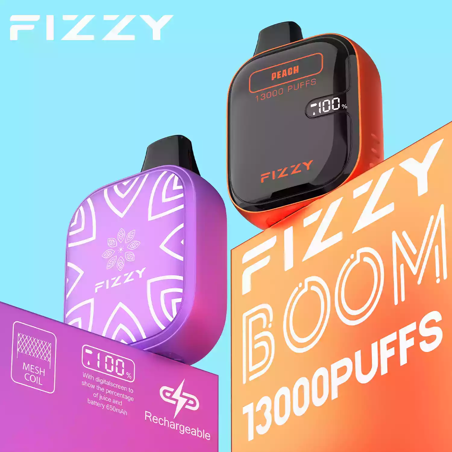 Fizzy Boom 13000 Puffs hohe Kapazität Einweg Vape mit LCD-Display (14) Fizzy Boom 13000 Puffs hohe Kapazität Einweg Vape mit LCD-Display (14)