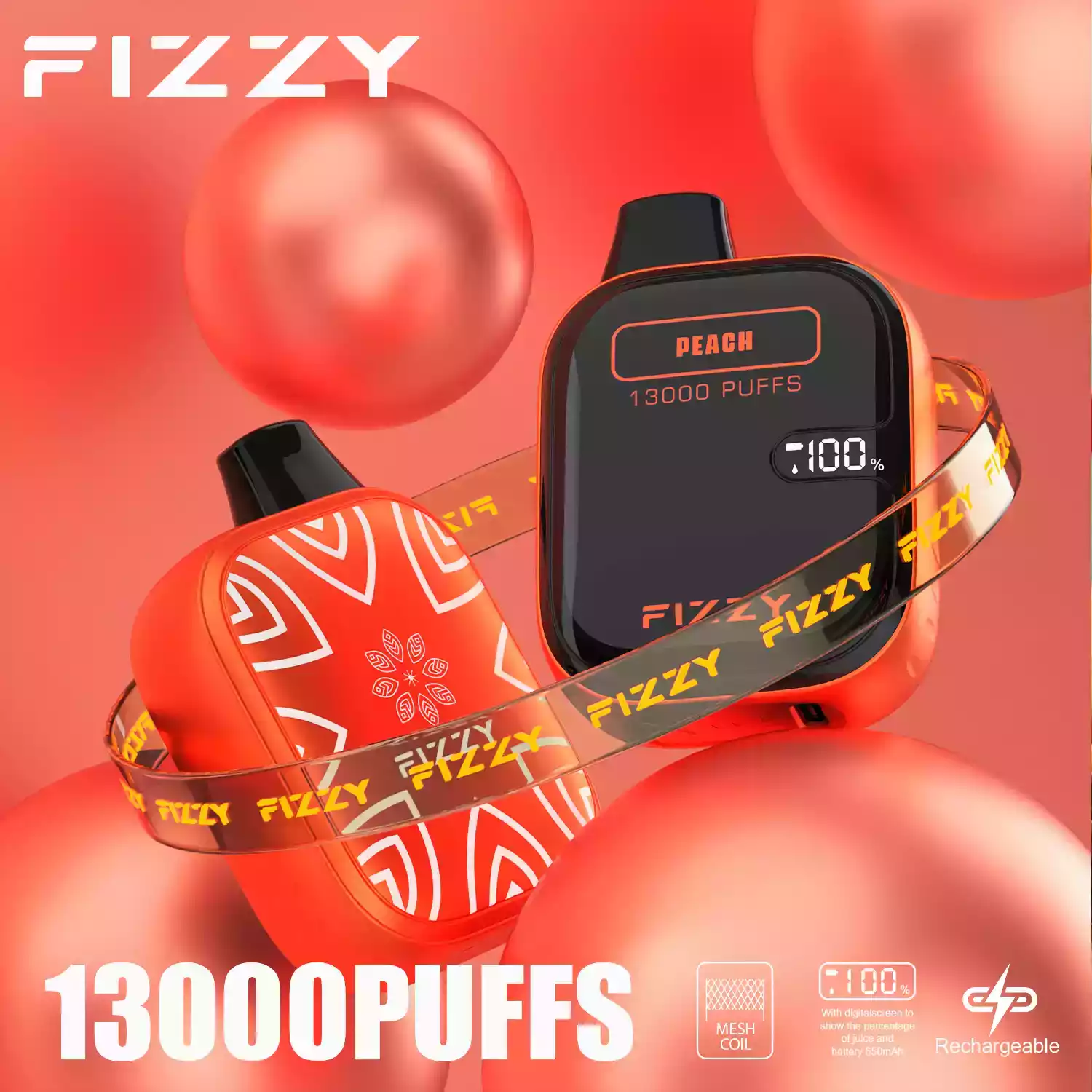 Fizzy Boom 13000 Puffs hohe Kapazität Einweg Vape mit LCD-Display (6) Fizzy Boom 13000 Puffs hohe Kapazität Einweg Vape mit LCD-Display (6)