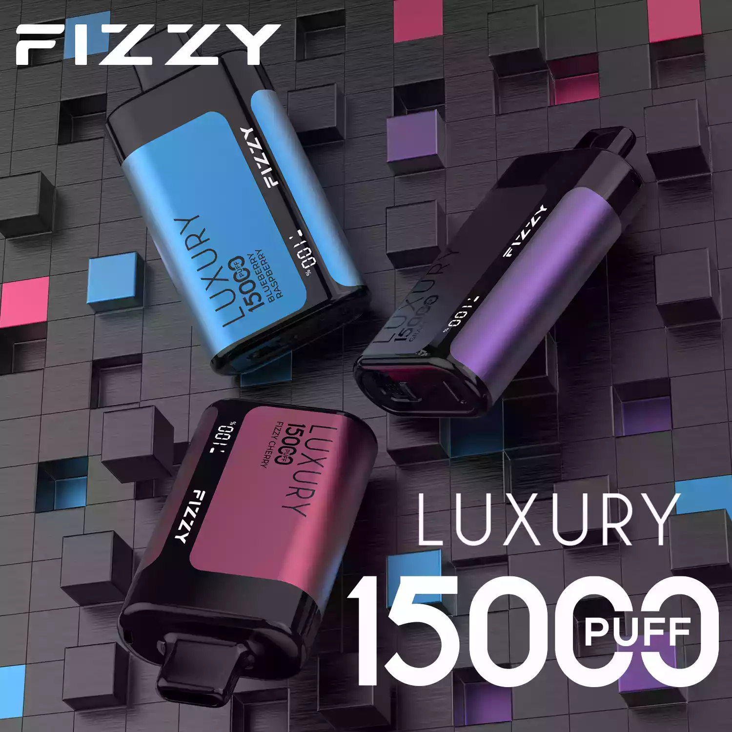 Fizzy Luxury 15000 Puffs Disposable Vape with Mesh Coil and High Nicotine Options 2% 5% in 22ml Prefilled Liquid (16) Fizzy Luxury 15000 Puffs Disposable Vape with Mesh Coil and High Nicotine Options 2% 5% in 22ml Prefilled Liquid (16)