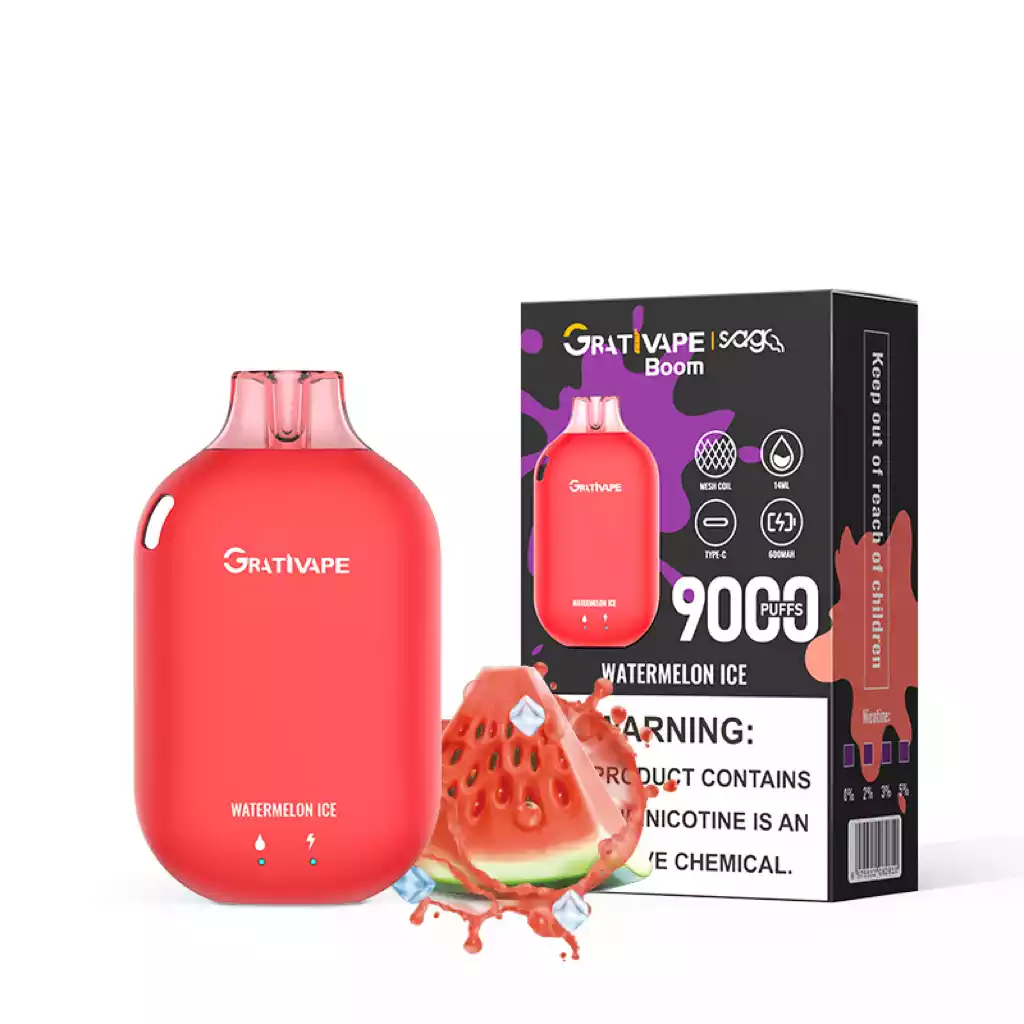 Grativape Boom 9000 Puffs Disposable Vape with Advanced Mesh Coil and 14ml Premium E-liquid (3) Grativape Boom 9000 Puffs Disposable Vape with Advanced Mesh Coil and 14ml Premium E-liquid (3)