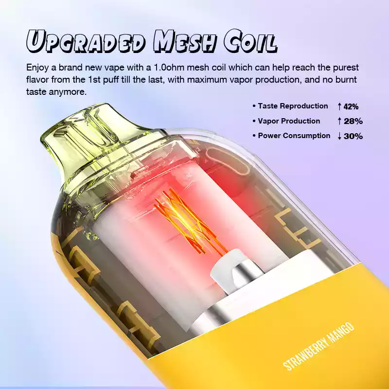 Grativape Boom 9000 Puffs Disposable Vape with Advanced Mesh Coil and 14ml Premium E-liquid (5) Grativape Boom 9000 Puffs Disposable Vape with Advanced Mesh Coil and 14ml Premium E-liquid (5)