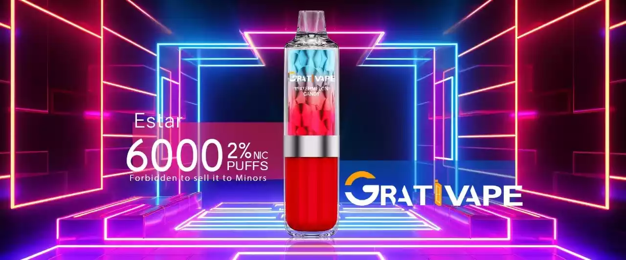 Grativape Estar 6000 Puffs – Smooth & Satisfying Disposable Vape (8) Grativape Estar 6000 Puffs – Smooth & Satisfying Disposable Vape (8)