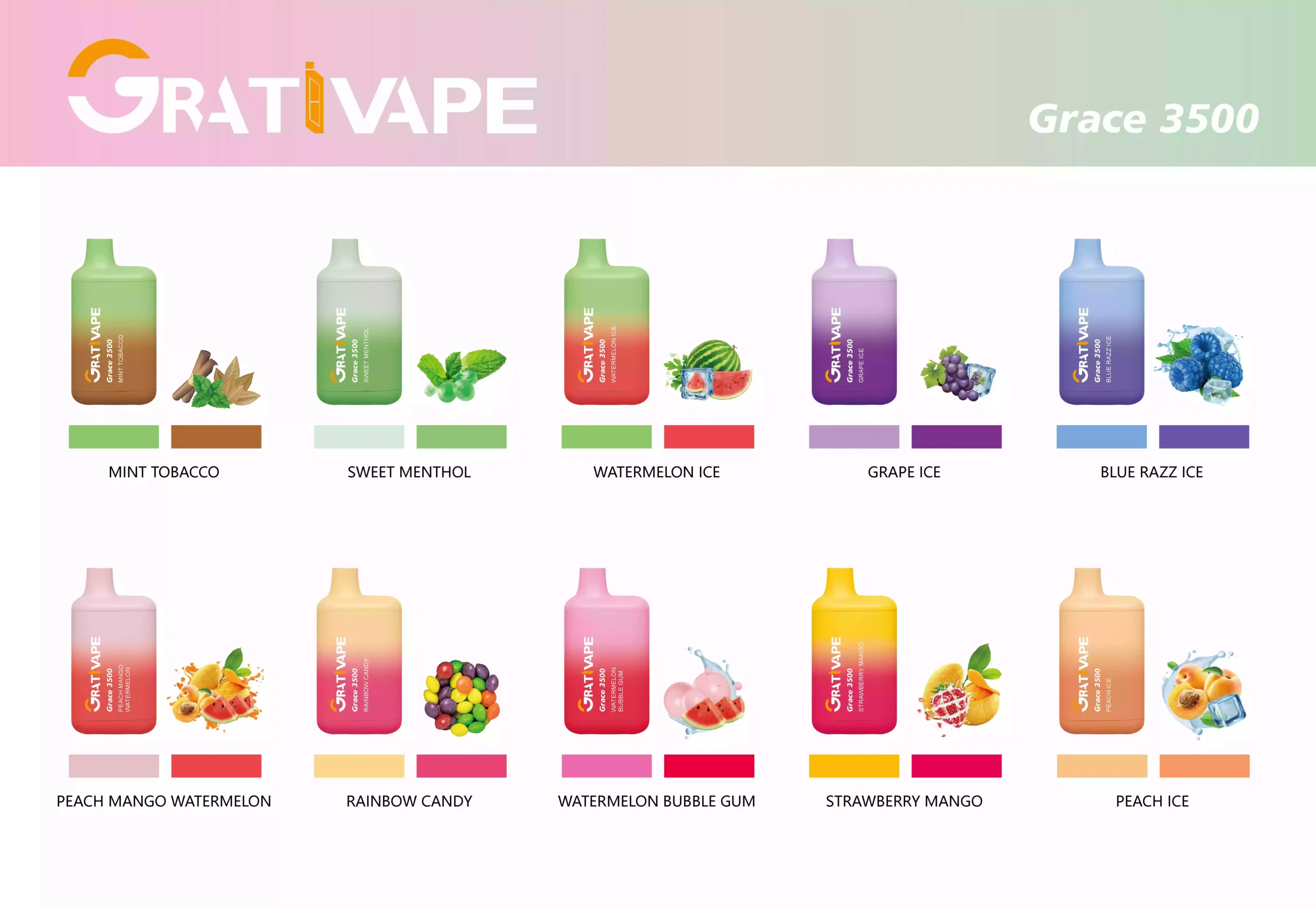 Grativape Grace 3500 Puffs High-Capacity Disposable Vape with Bold Flavors (15) Grativape Grace 3500 Puffs High-Capacity Disposable Vape with Bold Flavors (15)