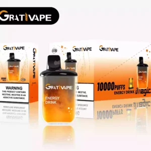 Grativape iMagic 10000 puffsdisposable vape all flavors 0%2%3%5% Nicotine Option ; Capacity
