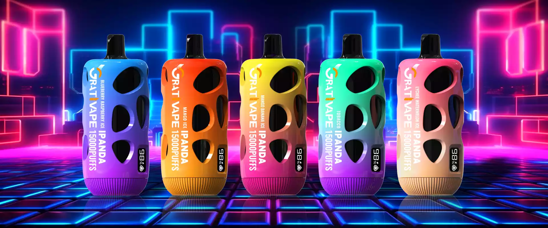 Grativape iPanda 15000 Puffs – Advanced LED Display Disposable Vape (11) Grativape iPanda 15000 Puffs – Advanced LED Display Disposable Vape (11)