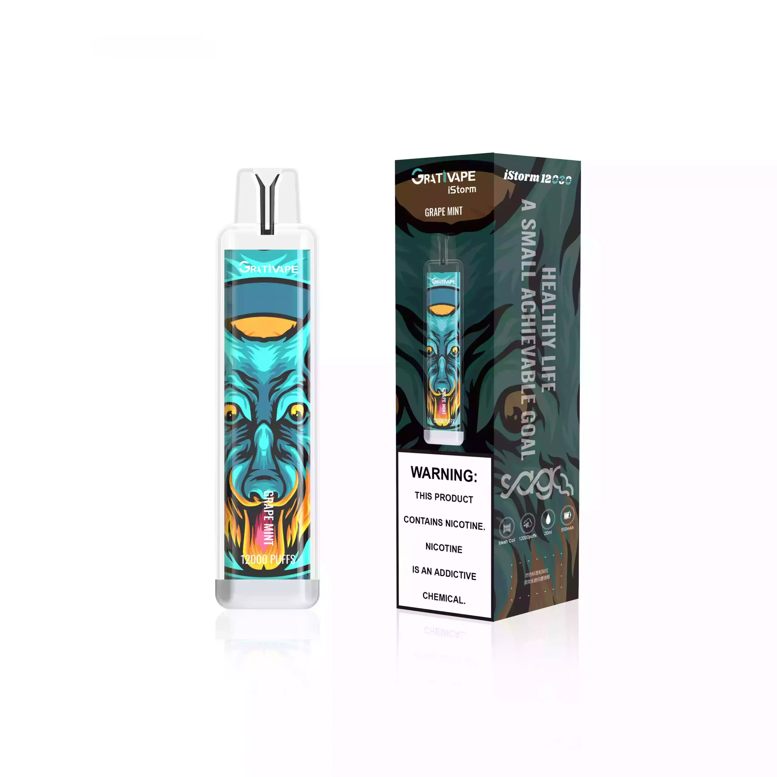 Grativape iStorm 12000 Puffs Disposable E-Cig – High-Capacity Vaping with Bold Flavors (8) Grativape iStorm 12000 Puffs Disposable E-Cig – High-Capacity Vaping with Bold Flavors (8)