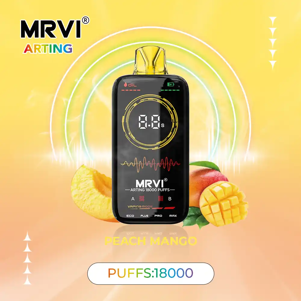 MRVI Arting 18000 Puffs 2% 5% Nicotine, Dual Mesh Coil Disposable Vape Pen (3) MRVI Arting 18000 Puffs 2% 5% Nicotine, Dual Mesh Coil Disposable Vape Pen (3)