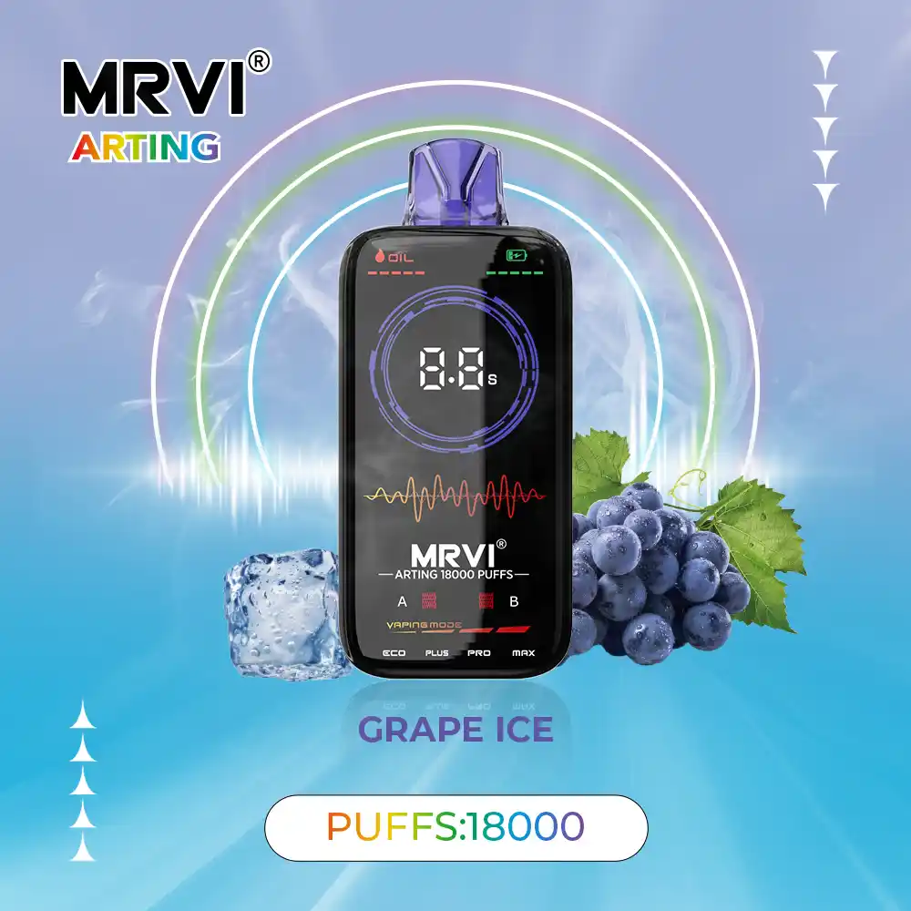 MRVI Arting 18000 Puffs 2% 5% Nicotine, Dual Mesh Coil Disposable Vape Pen (7) MRVI Arting 18000 Puffs 2% 5% Nicotine, Dual Mesh Coil Disposable Vape Pen (7)