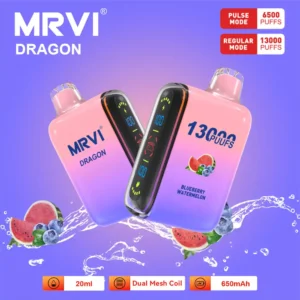 MRVI DRAGON 13000 boccate 2%, 5% Nicotina, doppia bobina a rete Penna da svapo usa e getta