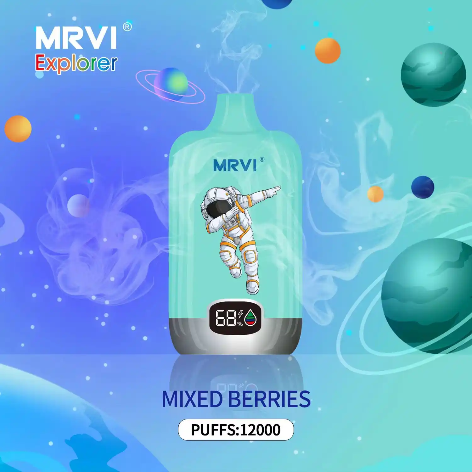 MRVI EXPLORER 12000 Puffs Dual Mesh Coil, E-Liquid & Power Screen Display Disposable Vape Pen (1) MRVI EXPLORER 12000 Puffs Dual Mesh Coil, E-Liquid & Power Screen Display Disposable Vape Pen (1)