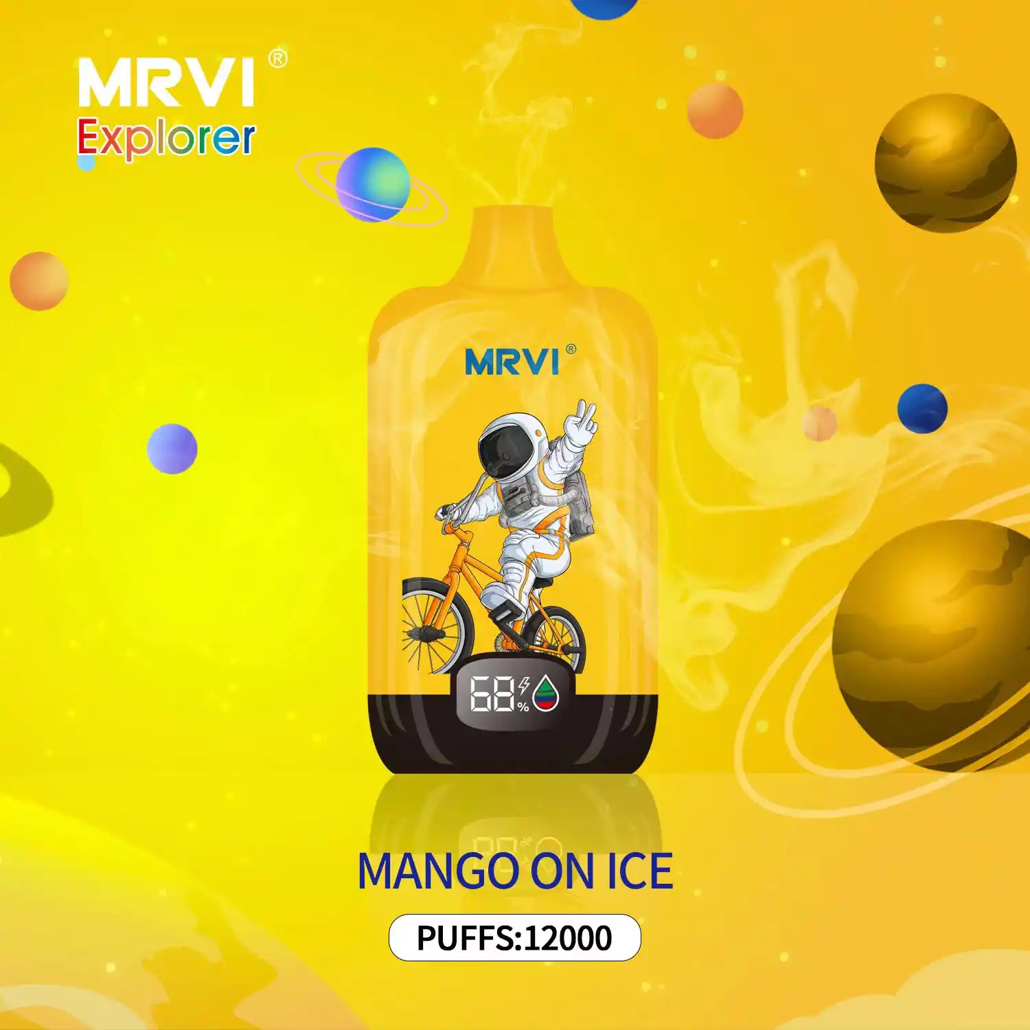 MRVI EXPLORER 12000 Puffs Dual Mesh Coil, E-Liquid & Power Screen Display Disposable Vape Pen (2) MRVI EXPLORER 12000 Puffs Dual Mesh Coil, E-Liquid & Power Screen Display Disposable Vape Pen (2)