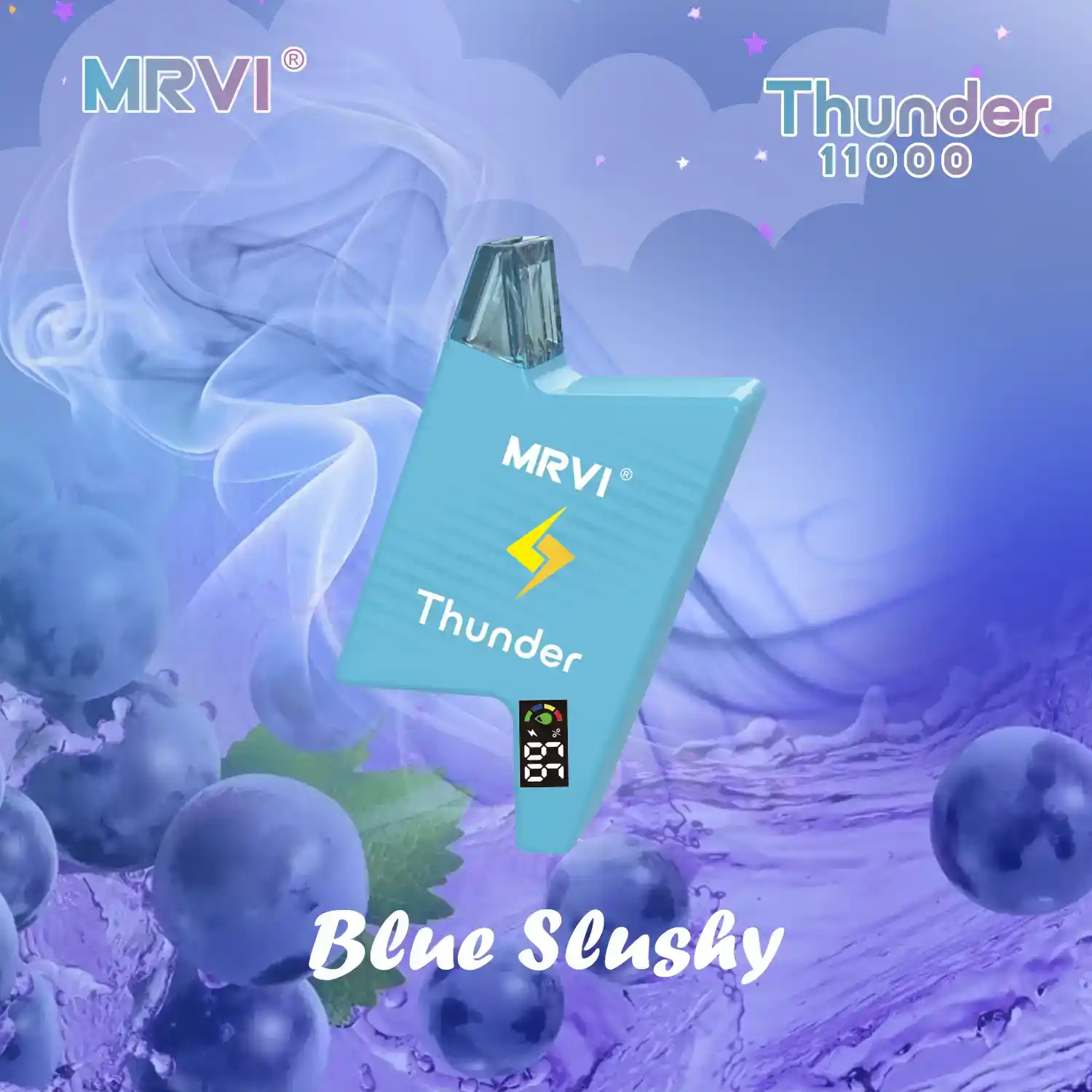 MRVI THUNDER 11000 Puffs With E-Liquid & Power Screen Display Disposable Vape Pen (10) MRVI THUNDER 11000 Puffs With E-Liquid & Power Screen Display Disposable Vape Pen (10)