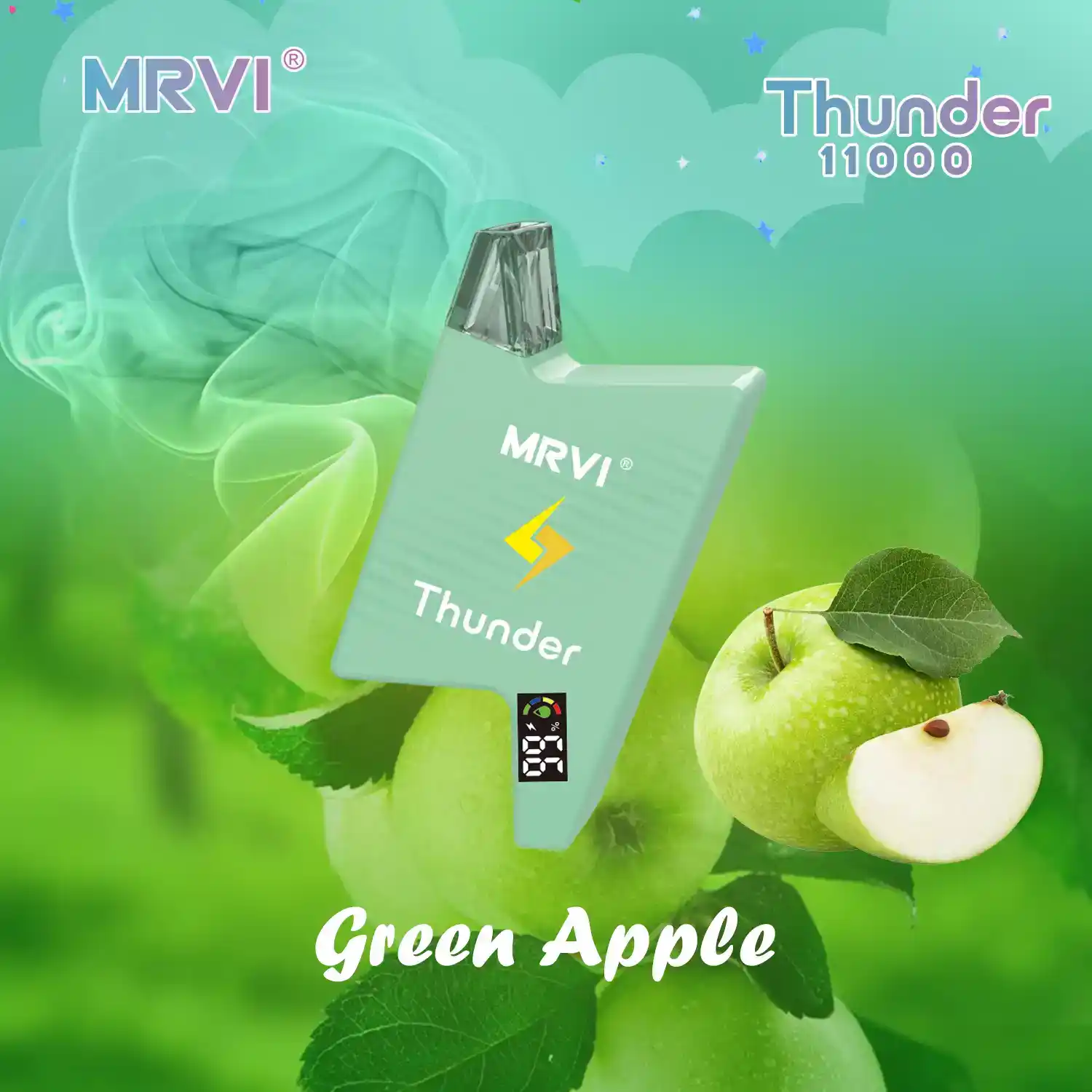 MRVI THUNDER 11000 Puffs With E-Liquid & Power Screen Display Disposable Vape Pen (11) MRVI THUNDER 11000 Puffs With E-Liquid & Power Screen Display Disposable Vape Pen (11)