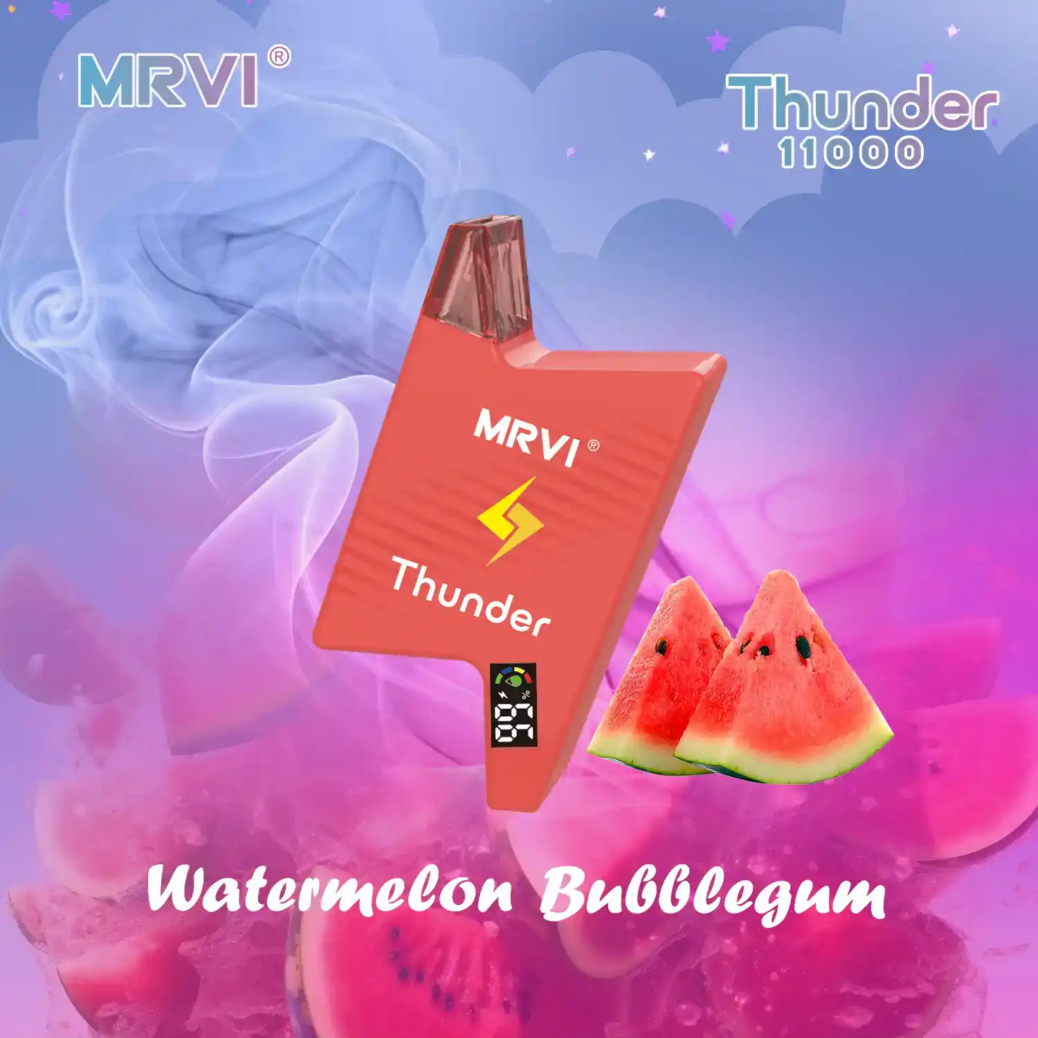 MRVI THUNDER 11000 Puffs With E-Liquid & Power Screen Display Disposable Vape Pen (5) MRVI THUNDER 11000 Puffs With E-Liquid & Power Screen Display Disposable Vape Pen (5)