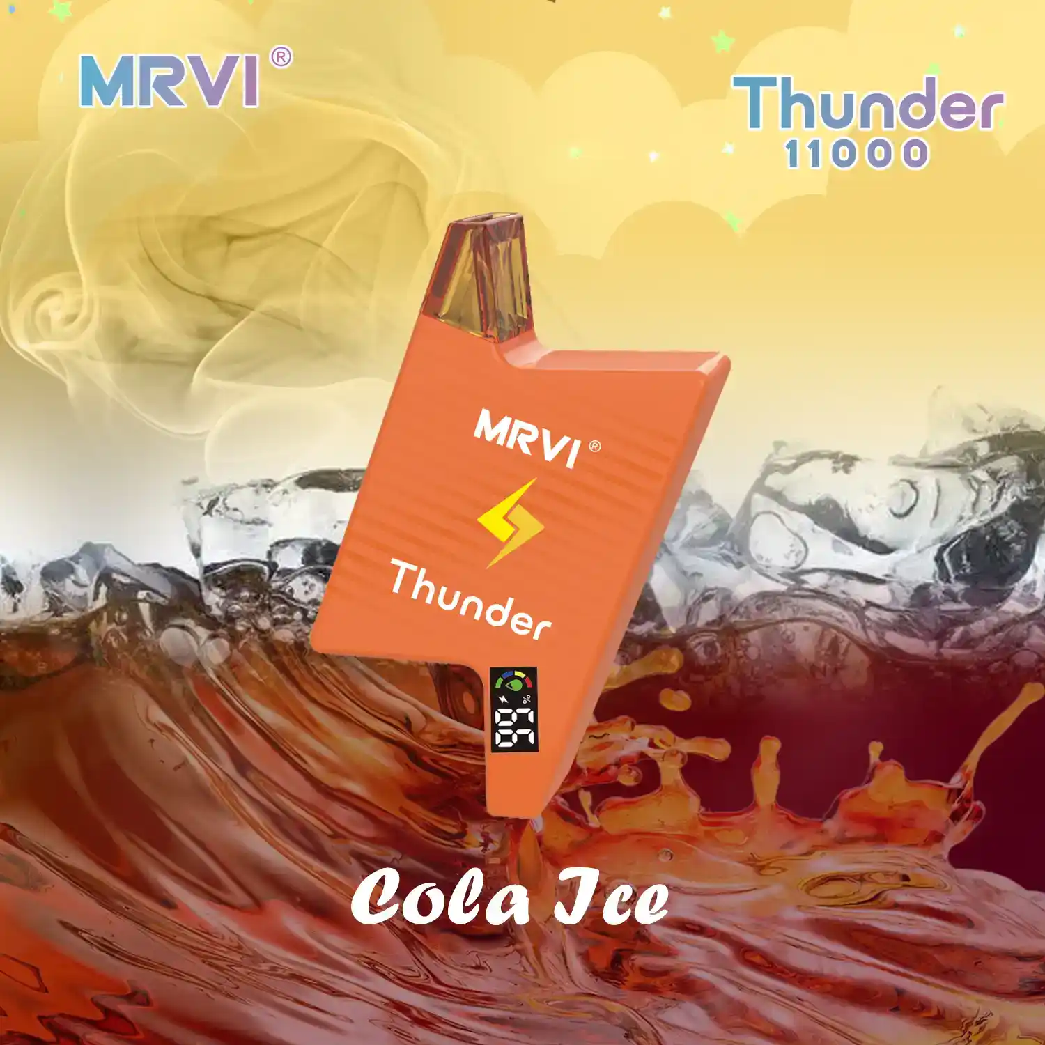 MRVI THUNDER 11000 Puffs With E-Liquid & Power Screen Display Disposable Vape Pen (8) MRVI THUNDER 11000 Puffs With E-Liquid & Power Screen Display Disposable Vape Pen (8)