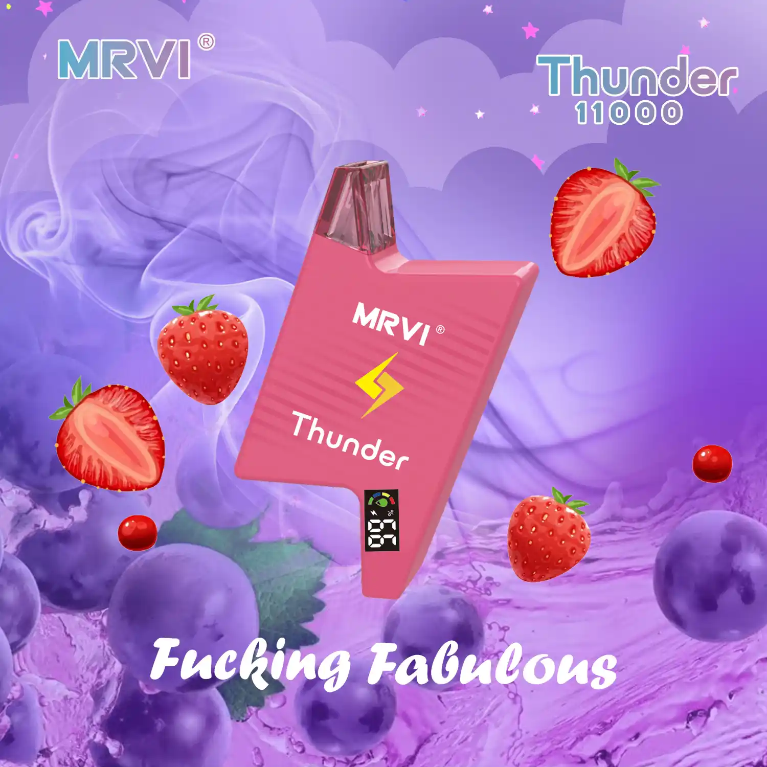 MRVI THUNDER 11000 Puffs With E-Liquid & Power Screen Display Disposable Vape Pen (9) MRVI THUNDER 11000 Puffs With E-Liquid & Power Screen Display Disposable Vape Pen (9)