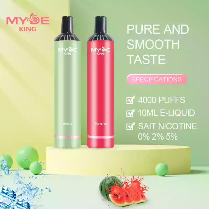 MYDE KING 4000 puffs Disposable Vape 5% Nicotine with Premium Prefilled Liquid (2) MYDE KING 4000 puffs Disposable Vape 5% Nicotine with Premium Prefilled Liquid (2)