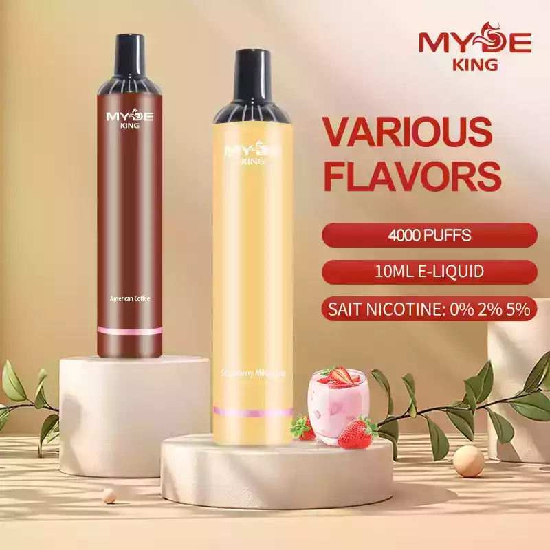MYDE KING 4000 puffs Disposable Vape 5% Nicotine with Premium Prefilled Liquid (4) MYDE KING 4000 puffs Disposable Vape 5% Nicotine with Premium Prefilled Liquid (4)