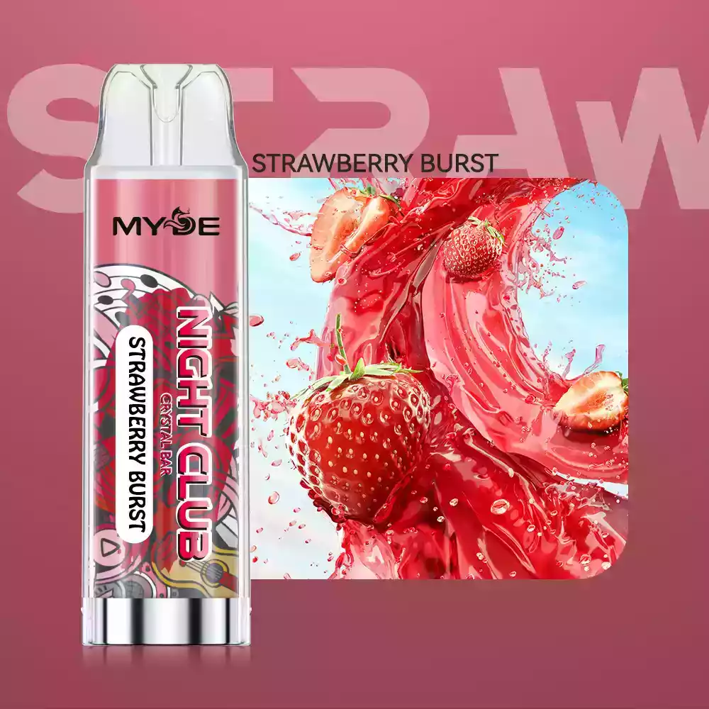 MYDE NIGHT CLUB 600 Puffs Disposable Vape 0% 2% Nicotine with Mesh Coil for Enhanced Vapor Production (8) MYDE NIGHT CLUB 600 Puffs Disposable Vape 0% 2% Nicotine with Mesh Coil for Enhanced Vapor Production (8)