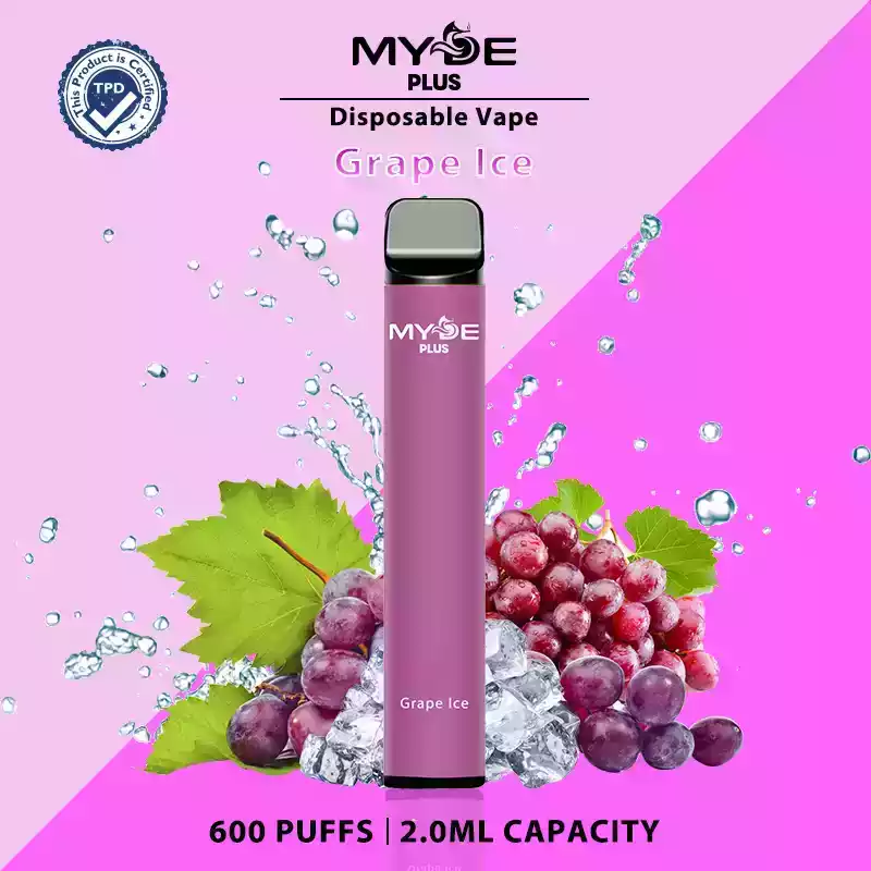 MYDE PLUS 600 puffs Disposable Vape 0% 2% 5% Nicotine with Liquid for Long-Lasting Flavor (15) MYDE PLUS 600 puffs Disposable Vape 0% 2% 5% Nicotine with Liquid for Long-Lasting Flavor (15)
