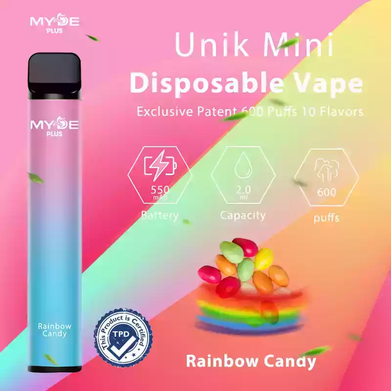 MYDE PLUS 600 puffs Disposable Vape 0% 2% 5% Nicotine with Liquid for Long-Lasting Flavor (25) MYDE PLUS 600 puffs Disposable Vape 0% 2% 5% Nicotine with Liquid for Long-Lasting Flavor (25)