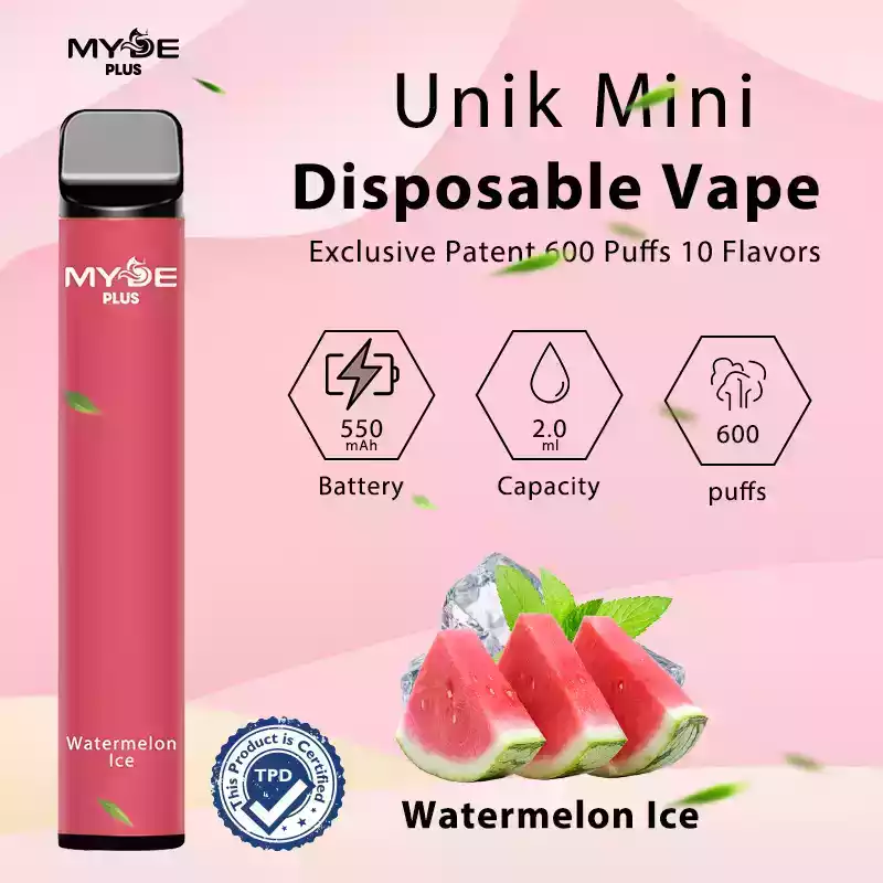 MYDE PLUS 600 puffs Disposable Vape 0% 2% 5% Nicotine with Liquid for Long-Lasting Flavor (7) MYDE PLUS 600 puffs Disposable Vape 0% 2% 5% Nicotine with Liquid for Long-Lasting Flavor (7)