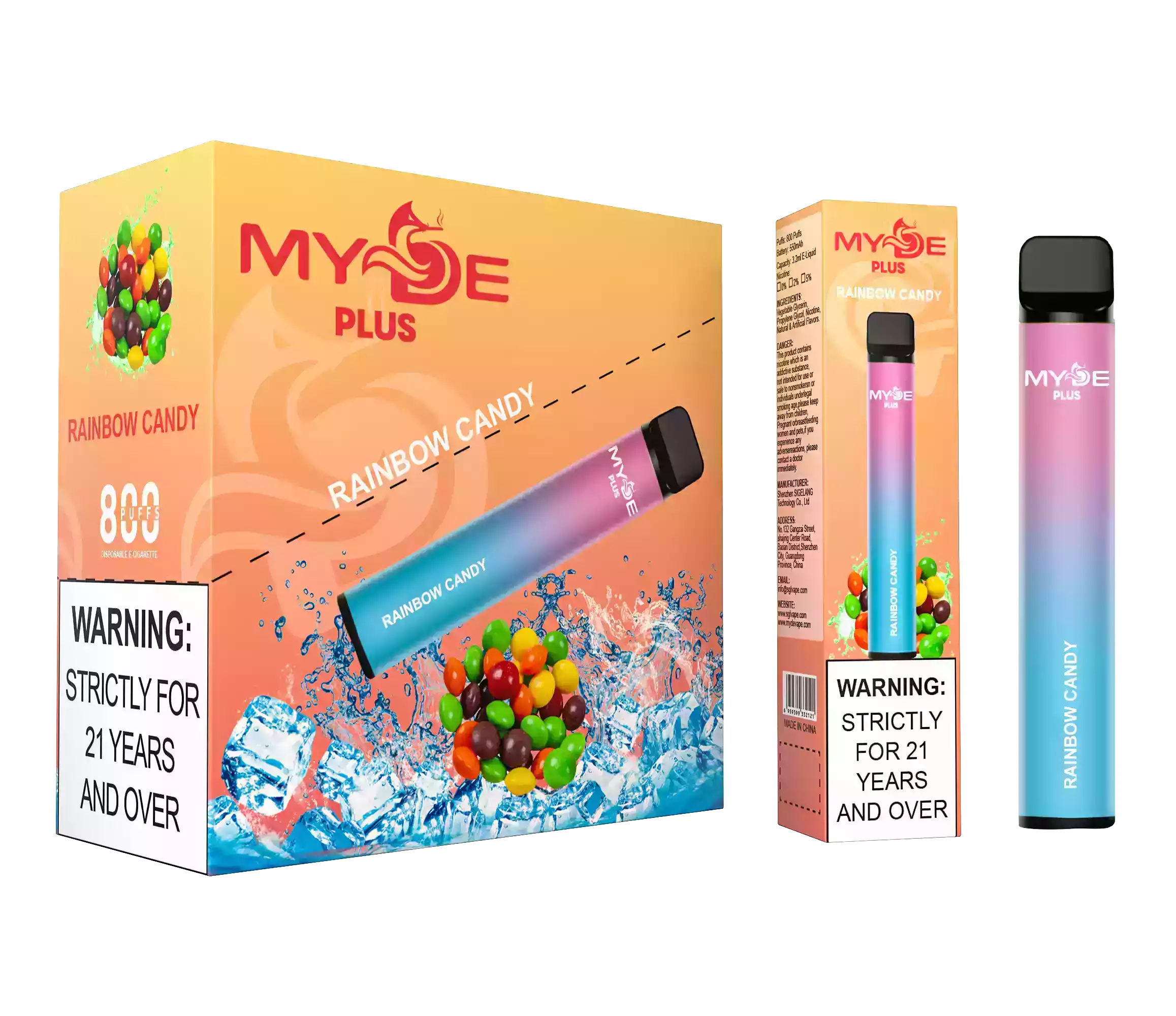 MYDE PLUS 800 Puffs Disposable Vape – Smooth Draws & Rich Flavors (24) MYDE PLUS 800 Puffs Disposable Vape – Smooth Draws & Rich Flavors (24)